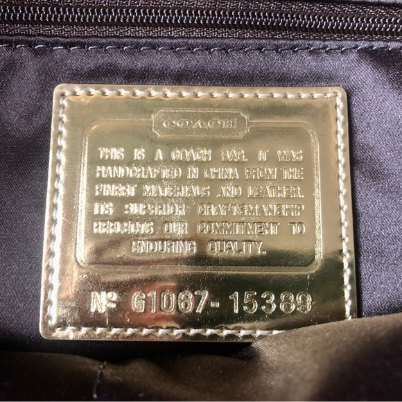 Coach Poppy Purple/Gold Tote Sz (L) - Picture 13 of 16